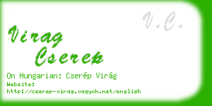 virag cserep business card