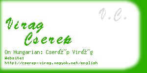 virag cserep business card